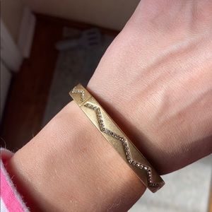 NEW Lia Sophia Stretch Chevron Rhinestone Bracelet